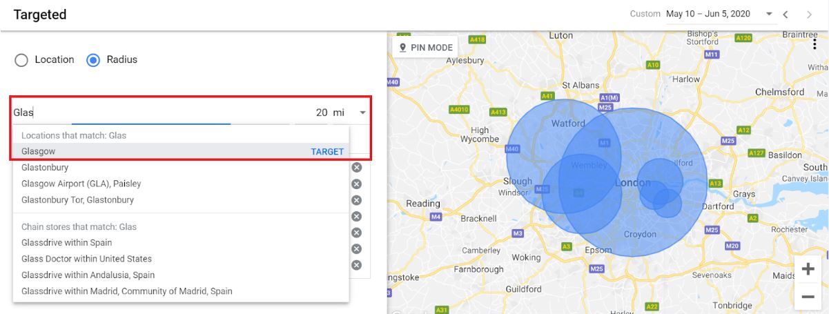 letting agent location