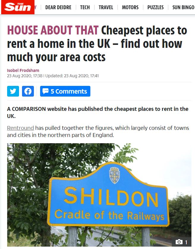 THE SUN features rentround
