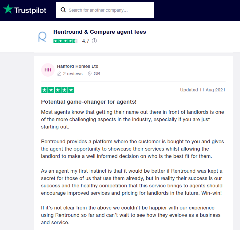 trustpilot for estate agents to get leads
