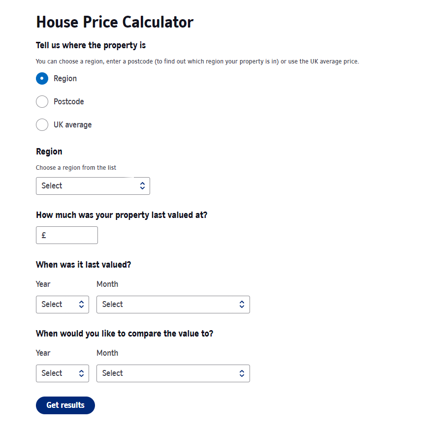 Nationwide house price calculator