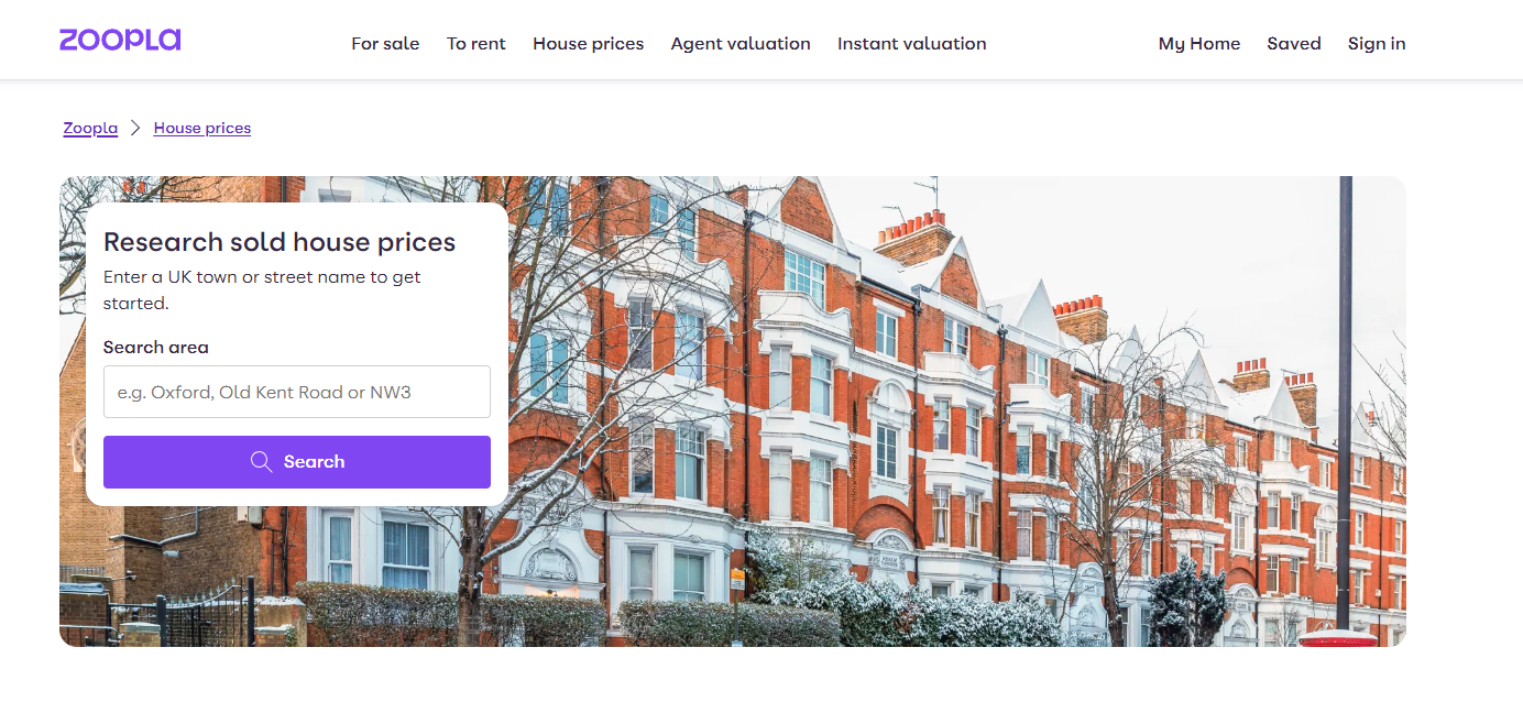 Zoopla house value