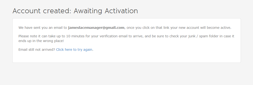 OpenRent verify account email